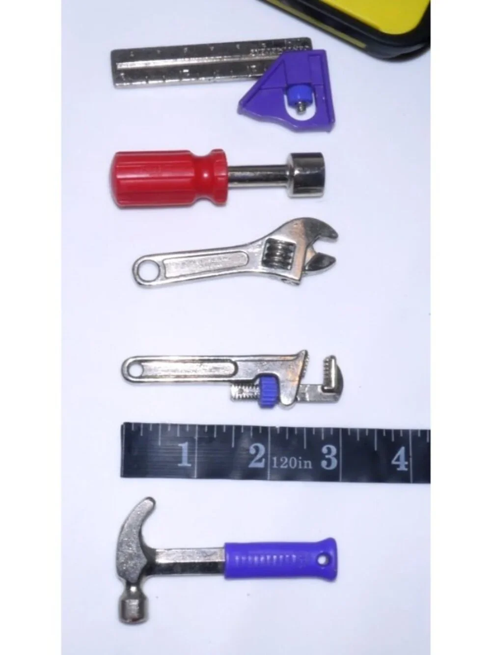 Playskool Cool Tools real miniature tools for kids with plastic case 1993